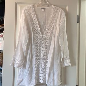 Beautiful white cover up